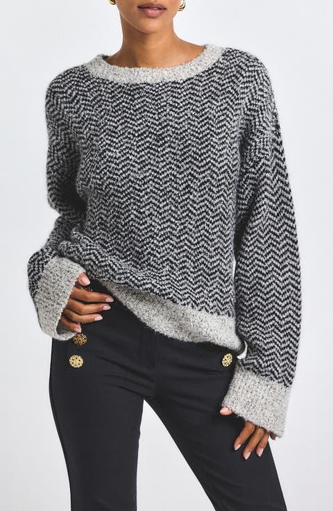 Astrid Chevron Stripe Sweater