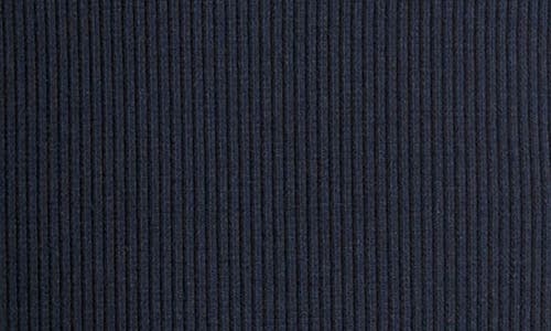 Vince Scoop Neck Rib Tank In Coastal Blue