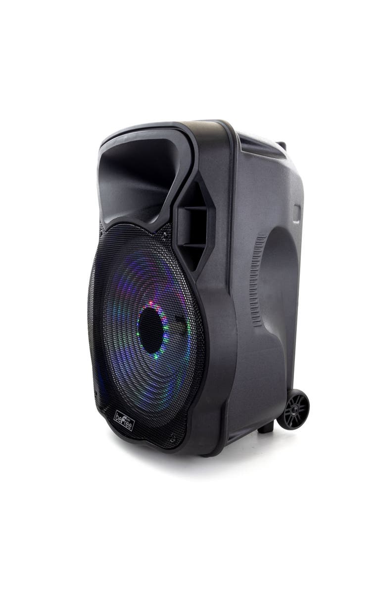 Befree Sound 15in Bluetooth Rechargeable Party Speaker With Illuminating Lights, Alternate, color, Black