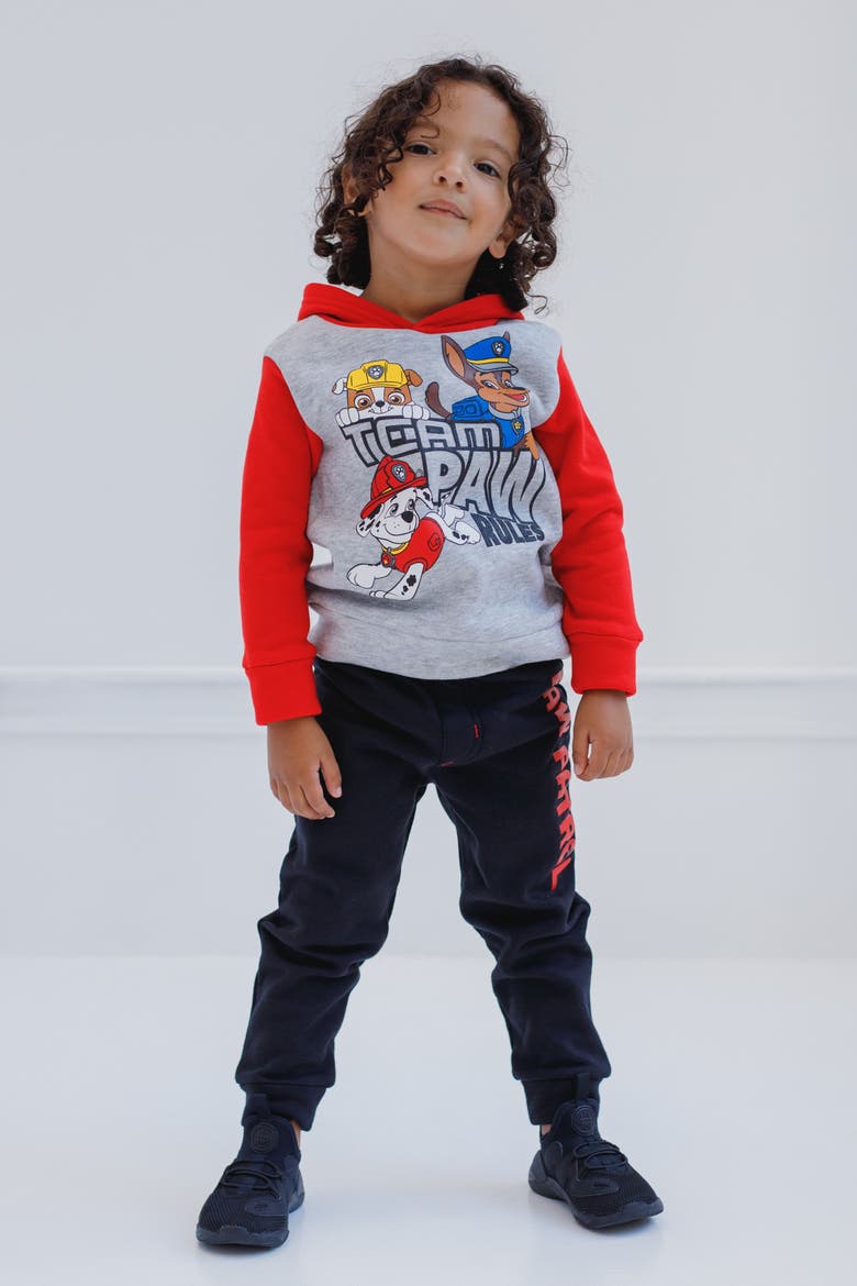 Paw Patrol 2-Piece Fleece Hoodie and Pants Set, Alternate, color, Grey Red Black