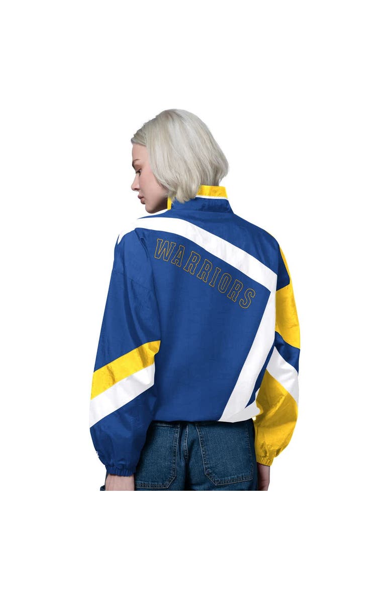 Women's Starter Royal/Gold Golden State Warriors 1st Quarter Full-Zip Jacket, Alternate, color, Royal