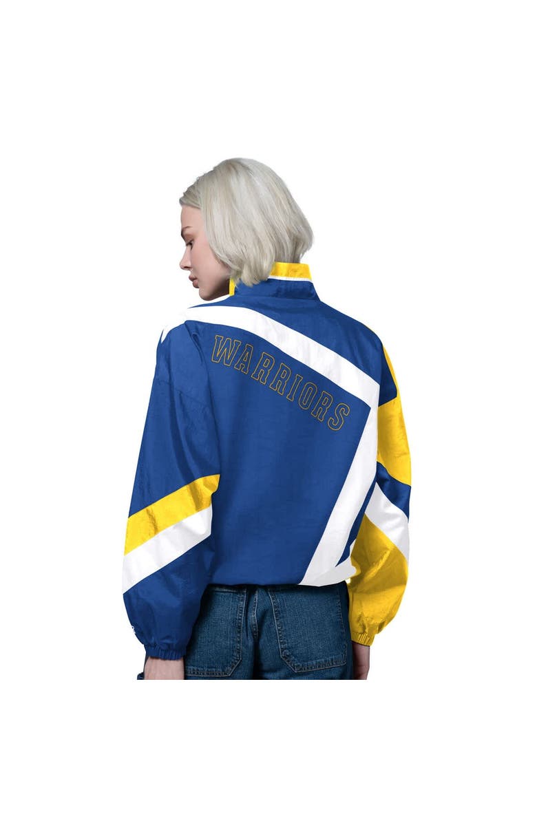 STARTER Women's Starter Royal/Gold Golden State Warriors 1st Quarter Full-Zip Jacket, Alternate, color, Royal