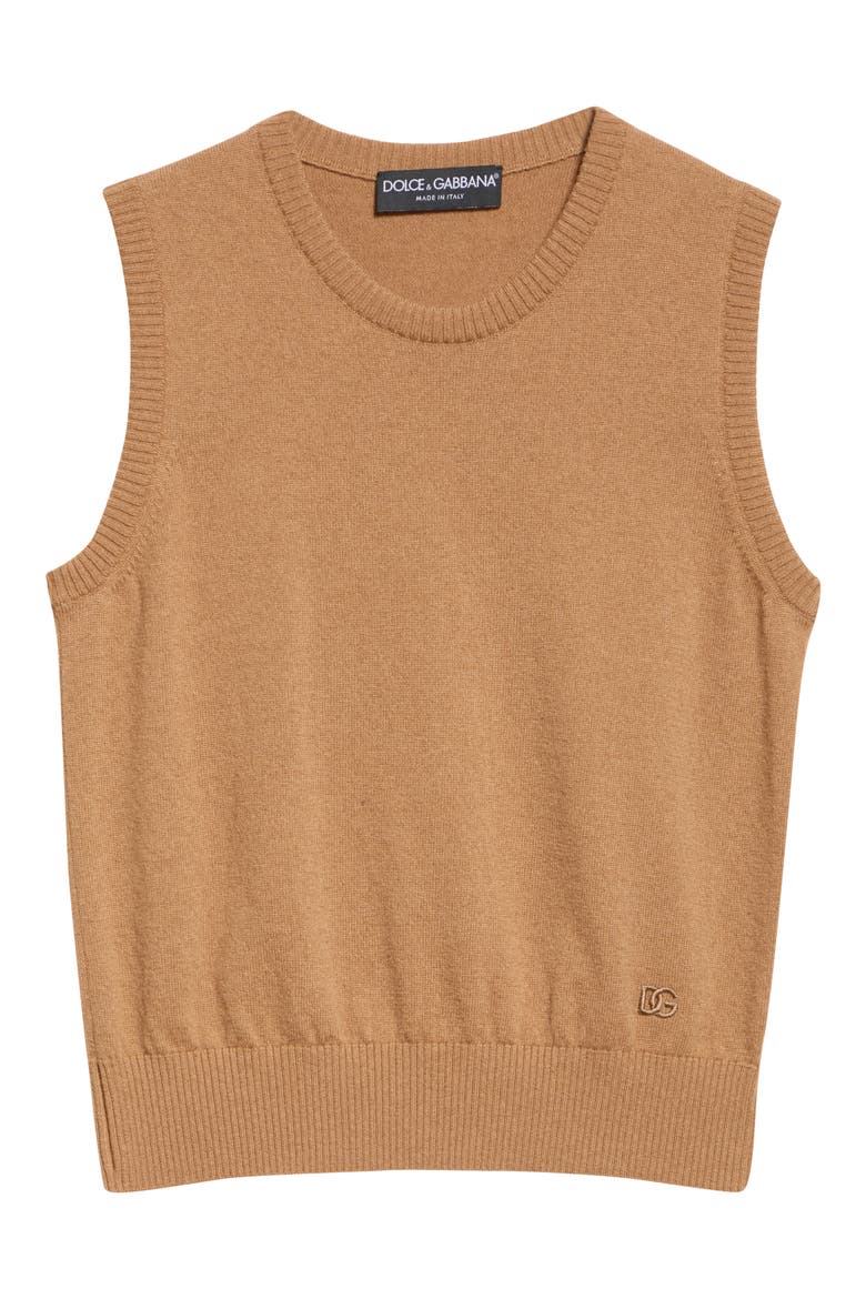 Cashmere Sweater Vest, Alternate, color, M2186 MARRONE CHIARO