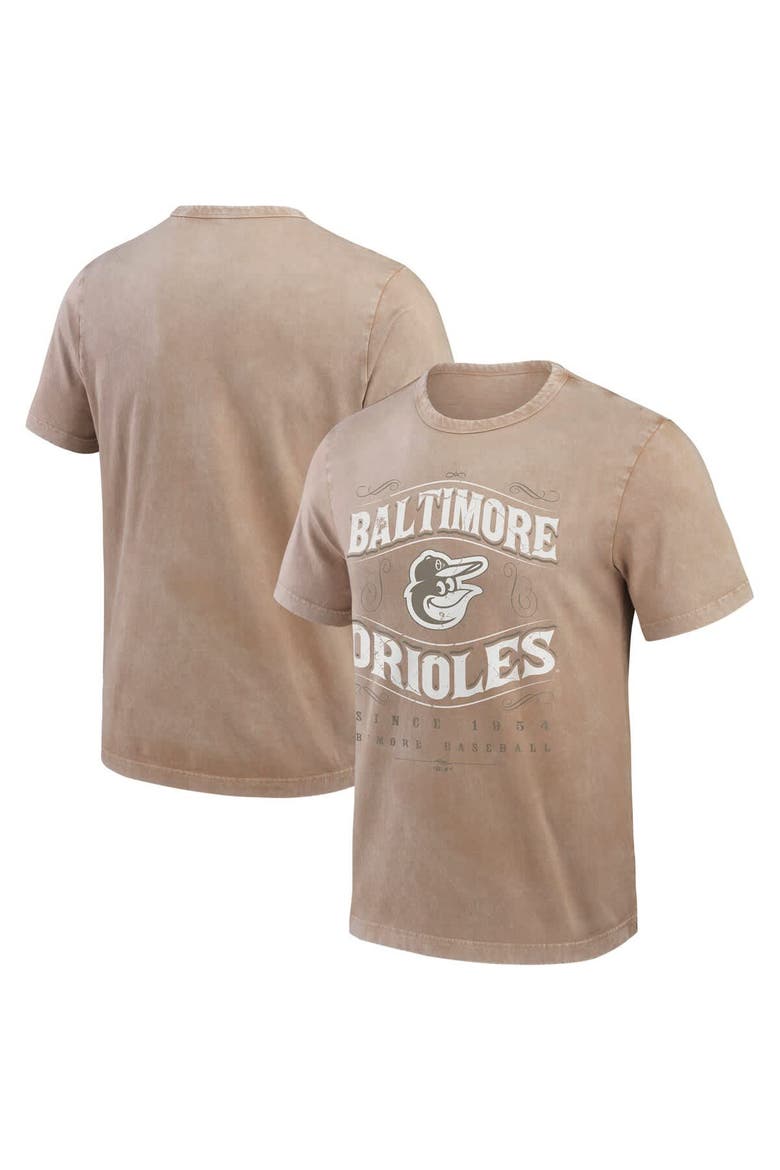 Men's Darius Rucker Collection by Fanatics Tan Baltimore Orioles Sun Faded T-Shirt, Main, color, Tan