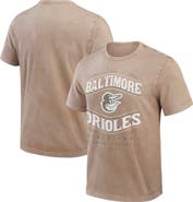 Darius Rucker Collection by Fanatics Men's Darius Rucker Collection by Fanatics Tan Baltimore Orioles Sun Faded T-Shirt