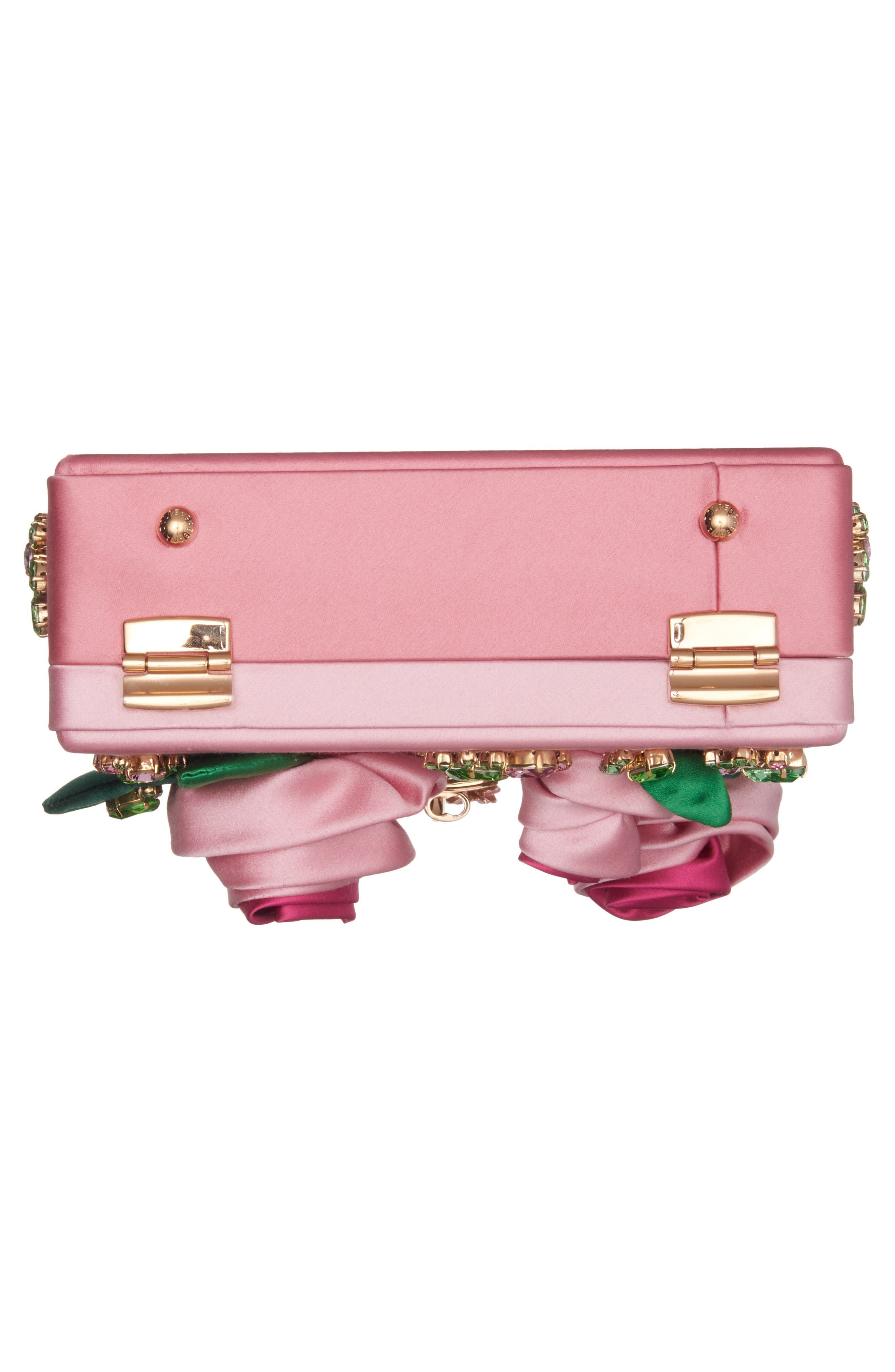 Dolce&Gabbana The Dolce Raso Raso Satin & Leather Box Bag, Alternate, color, 