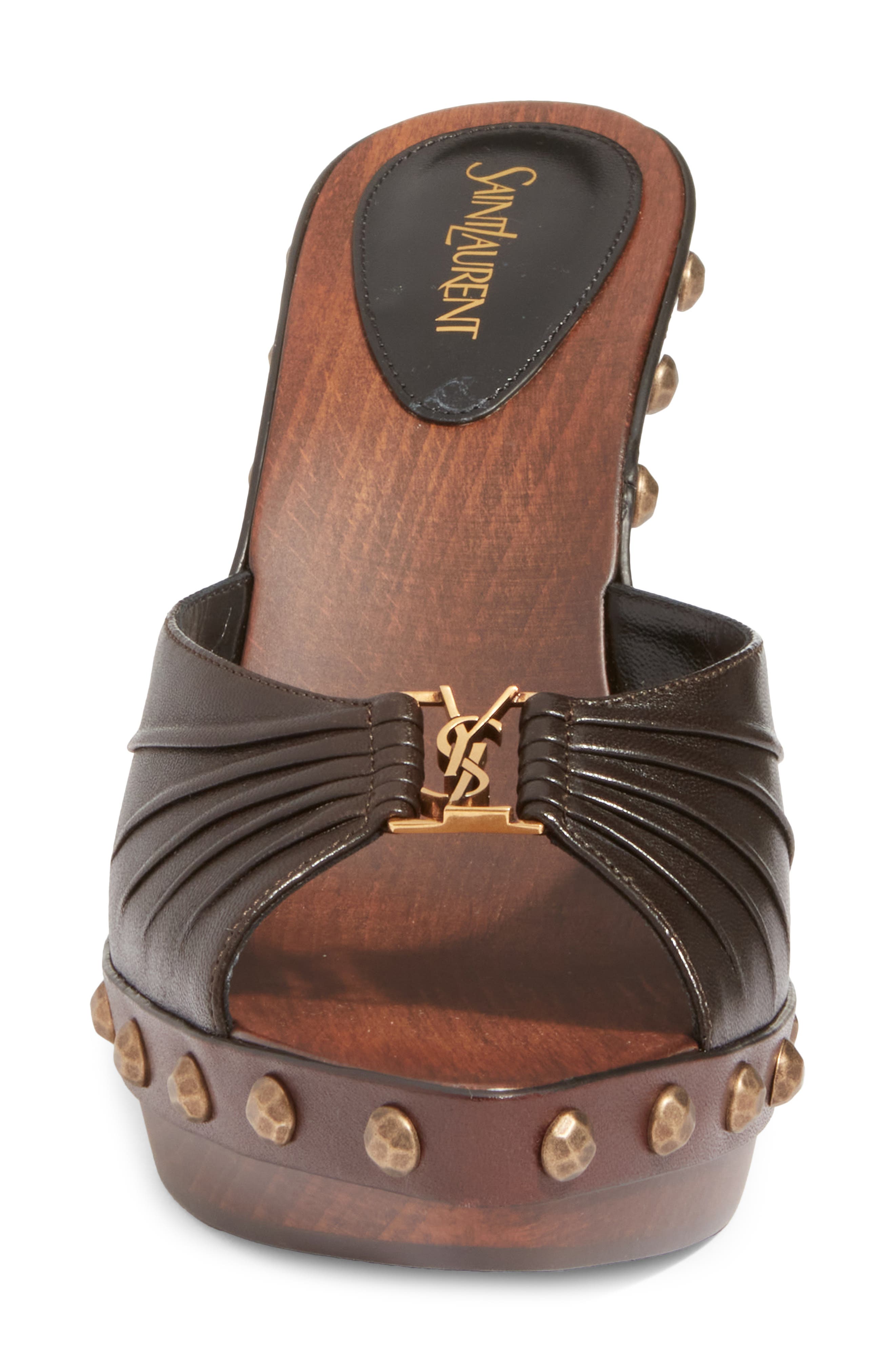Babylone Clog Sandal, Alternate, color, BROWN