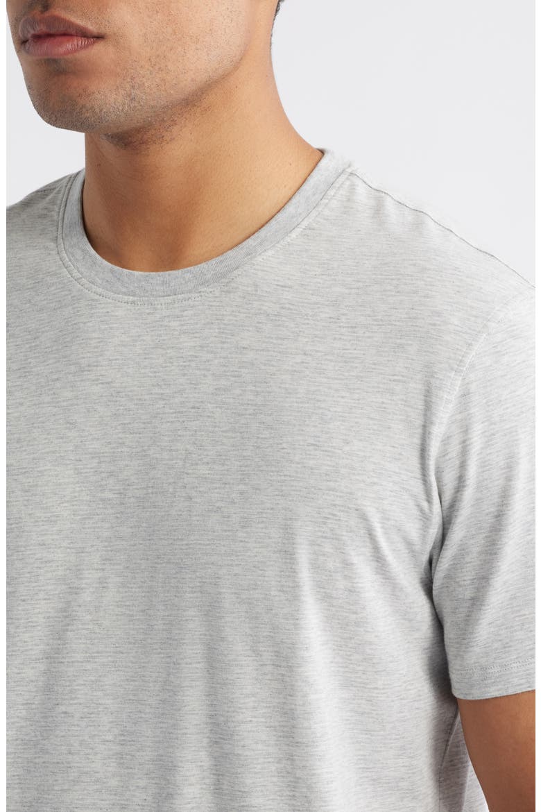 Stretch Cotton & Modal Pajama T-Shirt, Alternate, color, GREY STRIPE