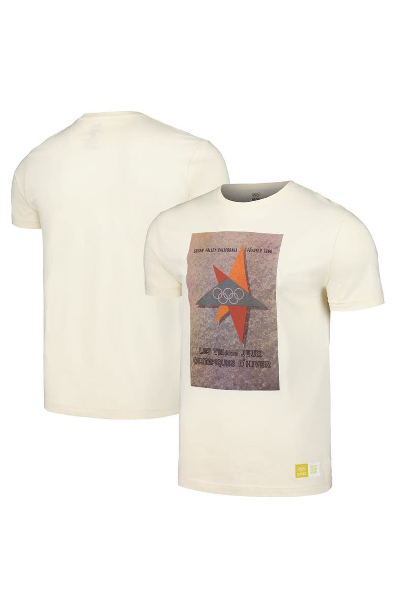 Outerstuff Men's  Natural 1960 Squaw Valley Games Olympic Heritage T-Shirt, Alternate, color, 