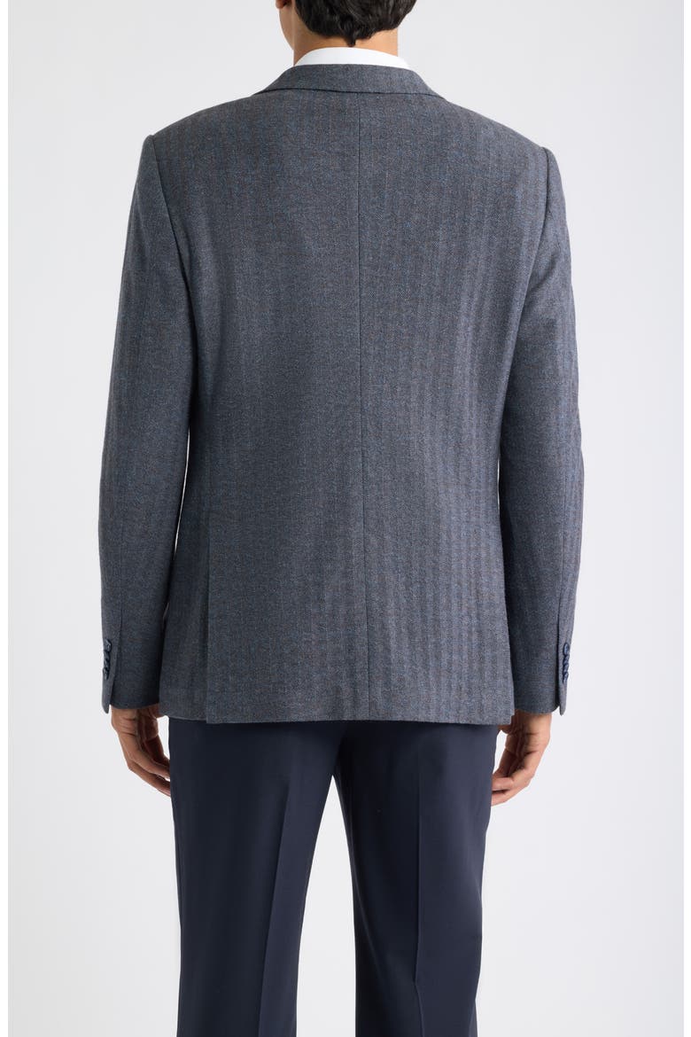 Varick Herringbone Sport Coat, Alternate, color, BLUE