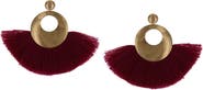 OLIVIA WELLES Alba Fringe Hoop Earrings