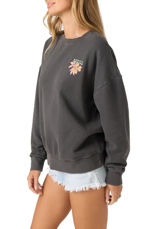 O'neill Solis Fleece Graphic Sweatshirt In Black