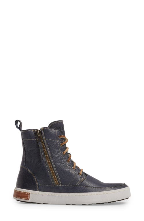 Blackstone 'cw96' Genuine Shearling Lined Sneaker Boot In Blue
