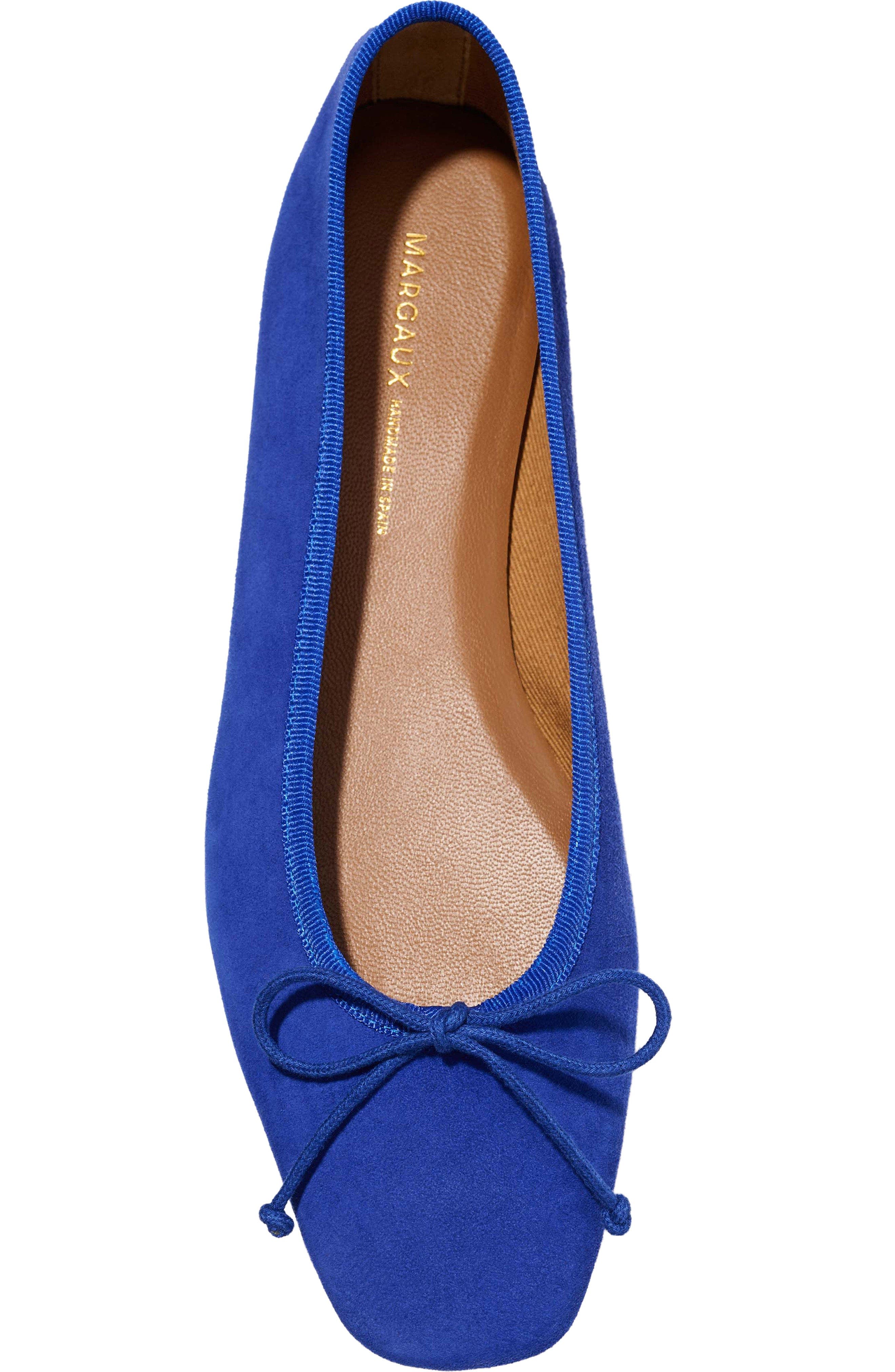 The Fonteyn Flat, Alternate, color, Cobalt Suede