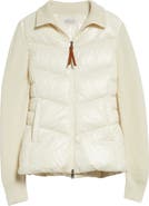 Moncler Quilted Down & Knit Cardigan