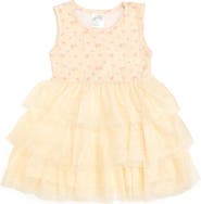 Sweet Wink Lemon Floral Tank Tutu Dress