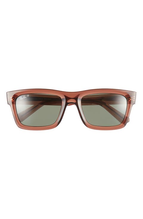 Warren 54mm Polarized Rectangular Sunglasses