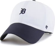 '47 Men's '47 White/Navy Detroit Tigers Vista Mini Clean Up brrr° Adjustable Hat