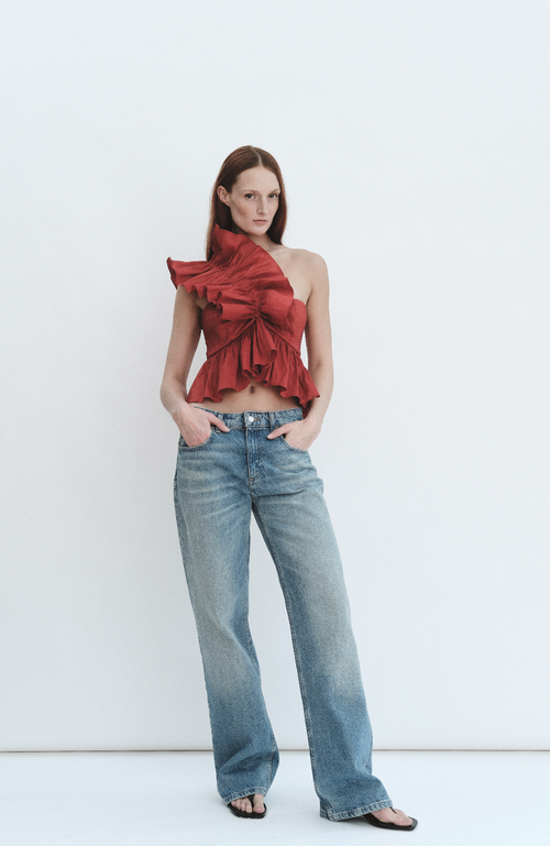 Madeline Marie Juliette Blouse Taffeta