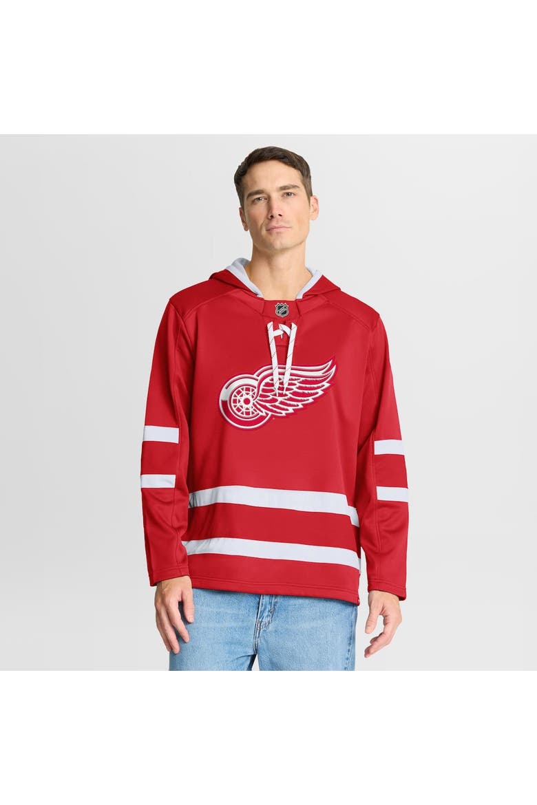 Men's Fanatics Red Detroit Red Wings Prime Time Fleece Hoodie, Alternate, color, Red