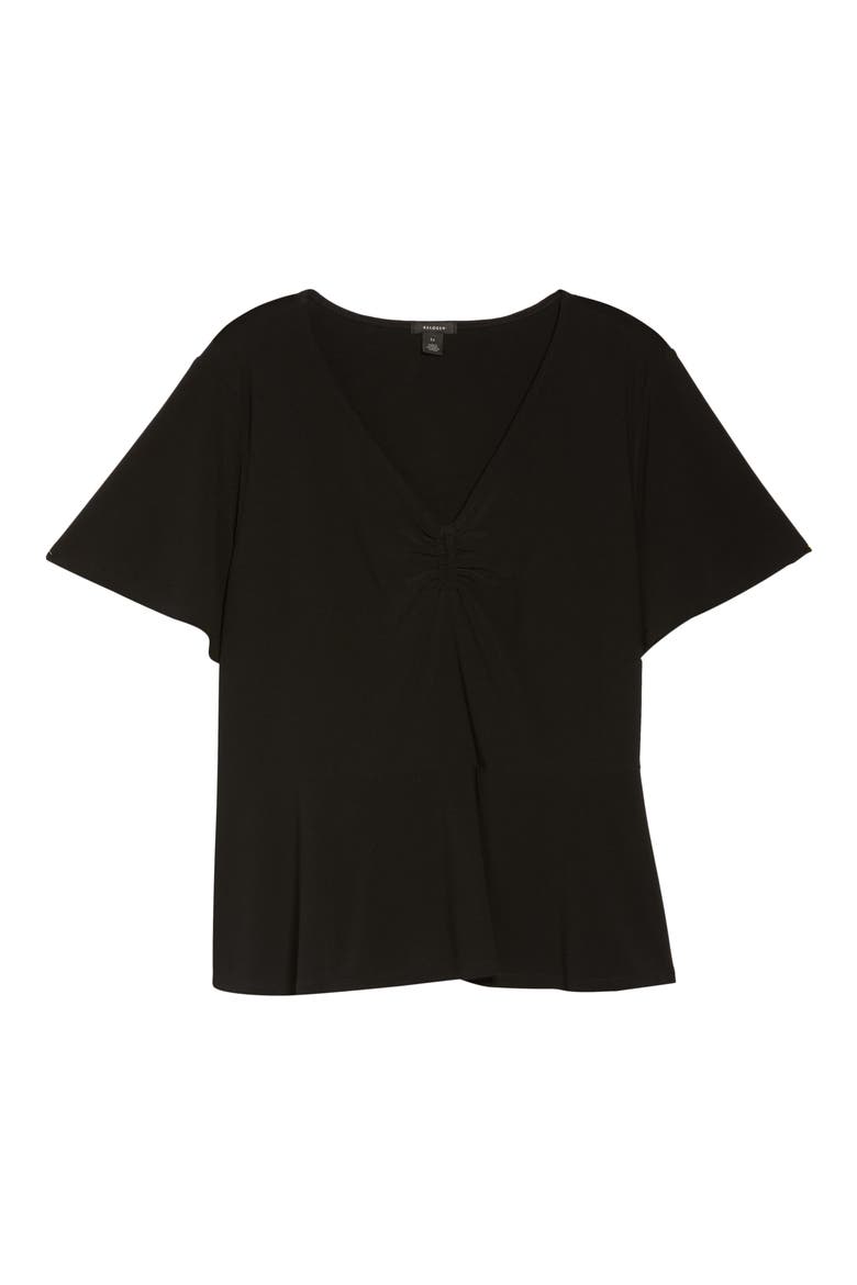 Cinch Front Top, Alternate, color, BLACK