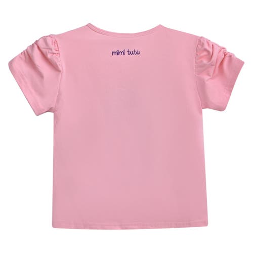 Mimi Tutu Bear-appliqué T-shirt In Pink