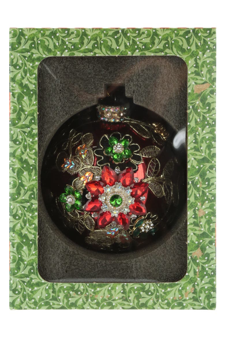 Kings Jewel Ball Ornament, Red, Alternate, color, Red