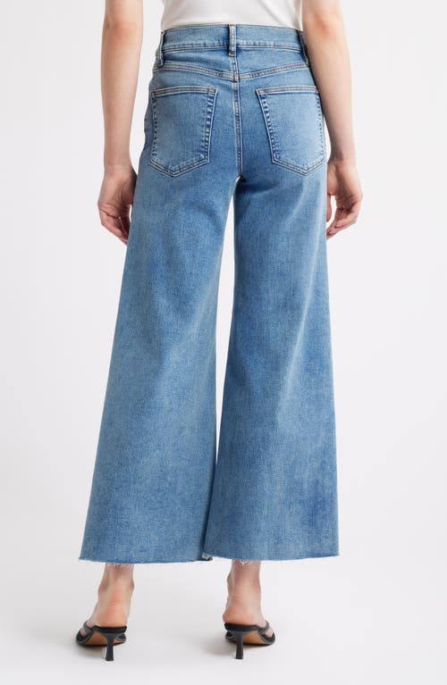 Frame Le Palazzo Crop Wide Leg Jeans In Crave Raw After