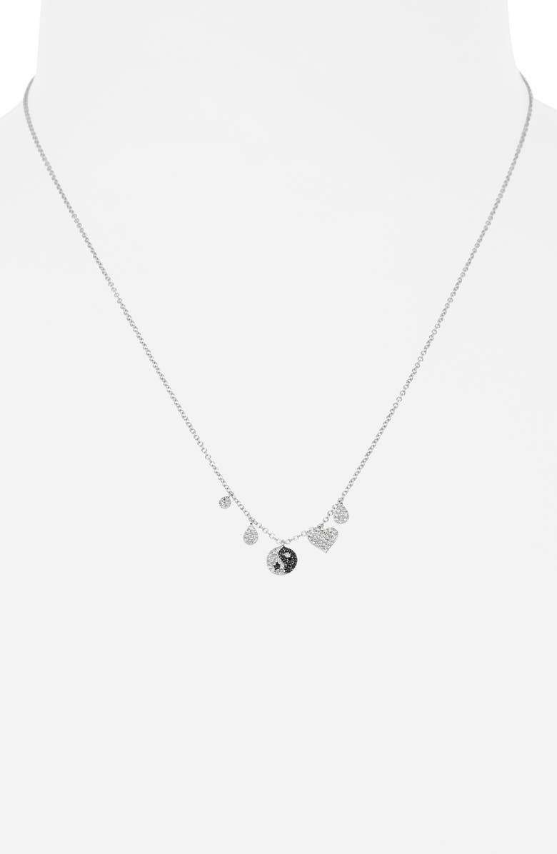 Meira T Diamond Yin & Yang Pendant Necklace, Alternate, color, 