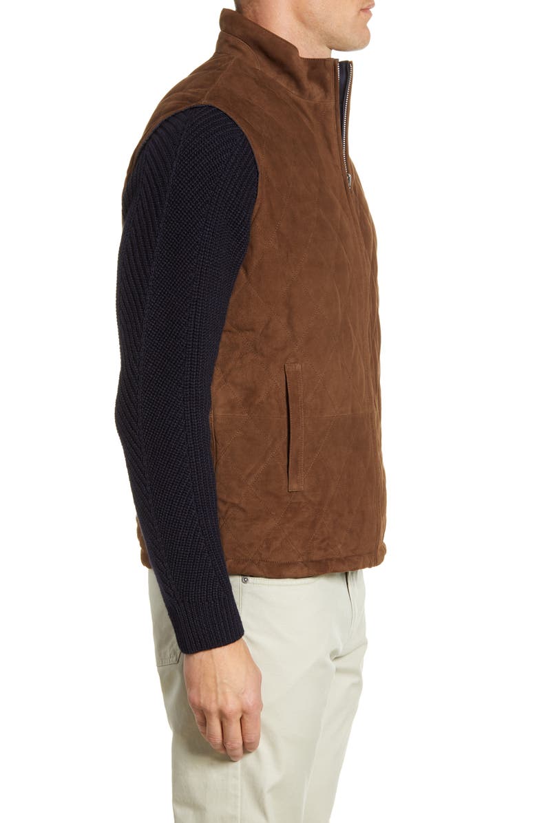 Peter Millar Reversible Suede Vest, Alternate, color, 