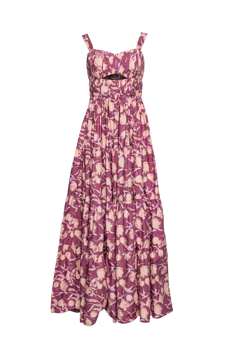 Vasiliki Vera Orchid Rush Cotton Dress, Main, color, Orchid