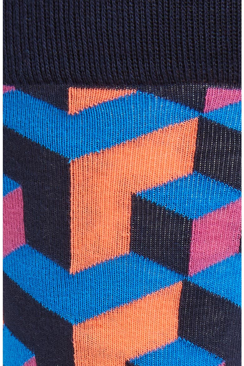 Illusionist Socks, Alternate, color, BLUE MULTI