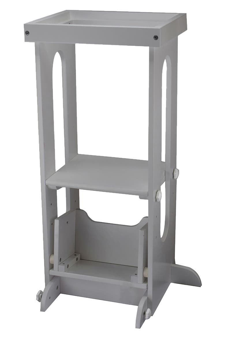 Explore & Store Learning Tower® Toddler Step Stool, Alternate, color, SILVER DROP