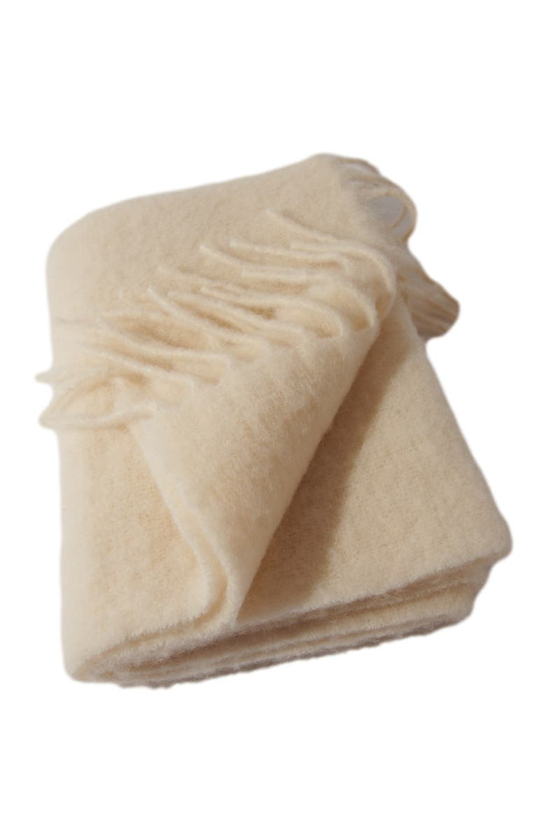 maje Alpaca blend scarf, Alternate, color, Ecru