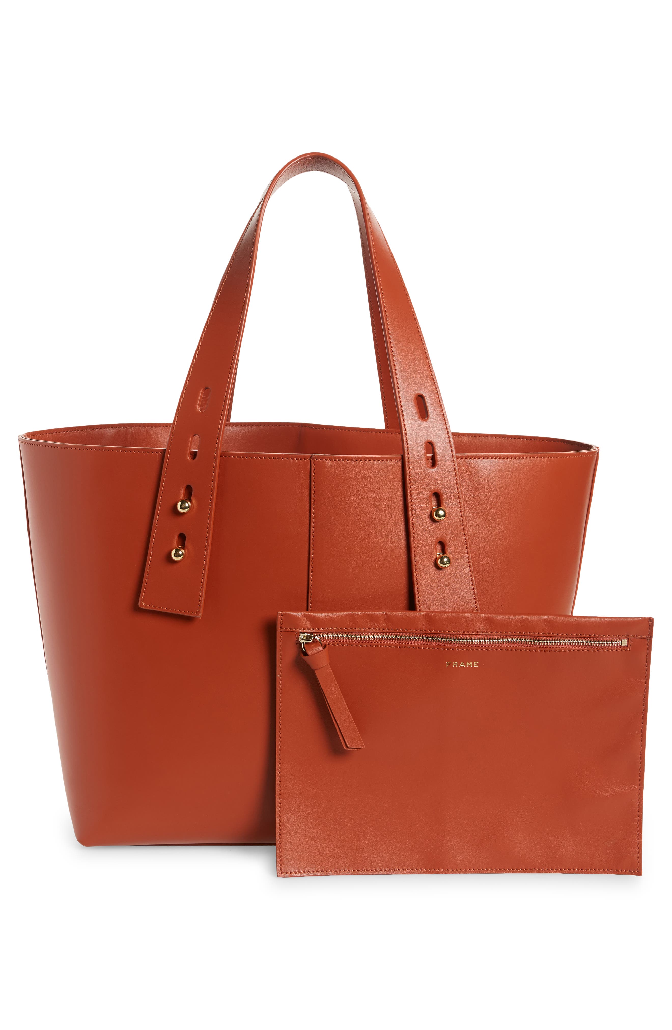 Les Second Medium Tote, Alternate, color, REDWOOD