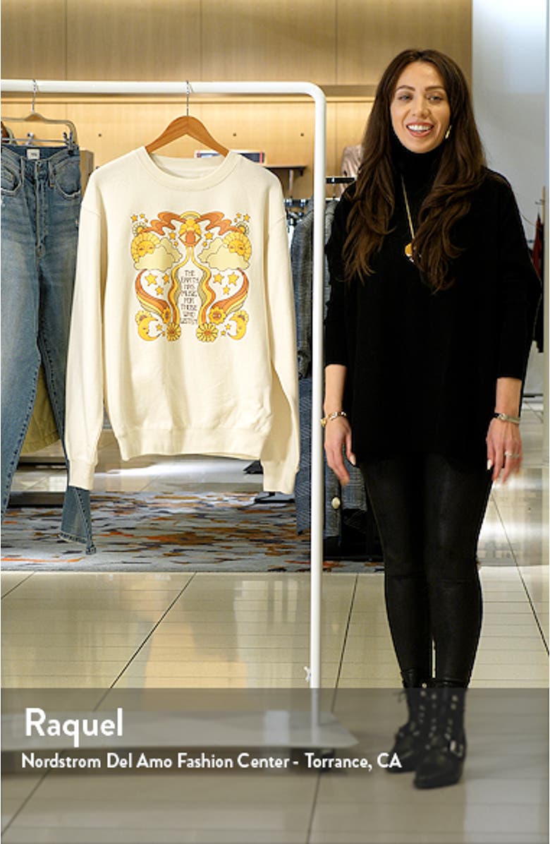 Women's Earth Music Graphic Sweatshirt, sales video thumbnail