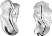 Sterling King Molten Stud Earrings