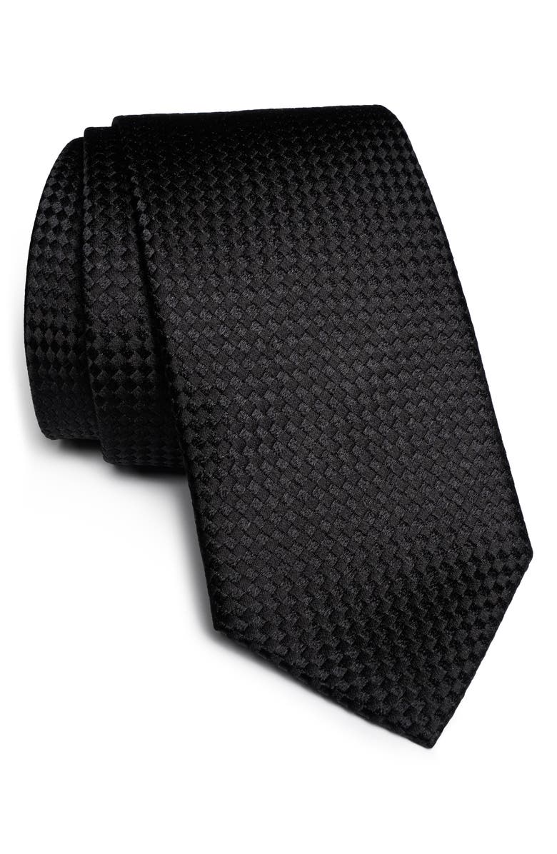 Jack Victor Stanley Neat Geometric Print Silk Tie, Main, color, 