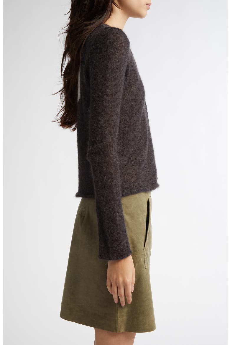 Button Fine Champions Mohair & Alpaca Blend Cardigan, Alternate, color, GREY