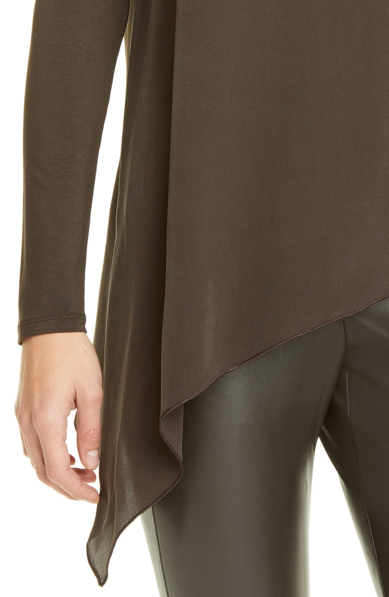 Max Mara Leisure Zaira Mix Media Silk Blend Top, Alternate, color, 