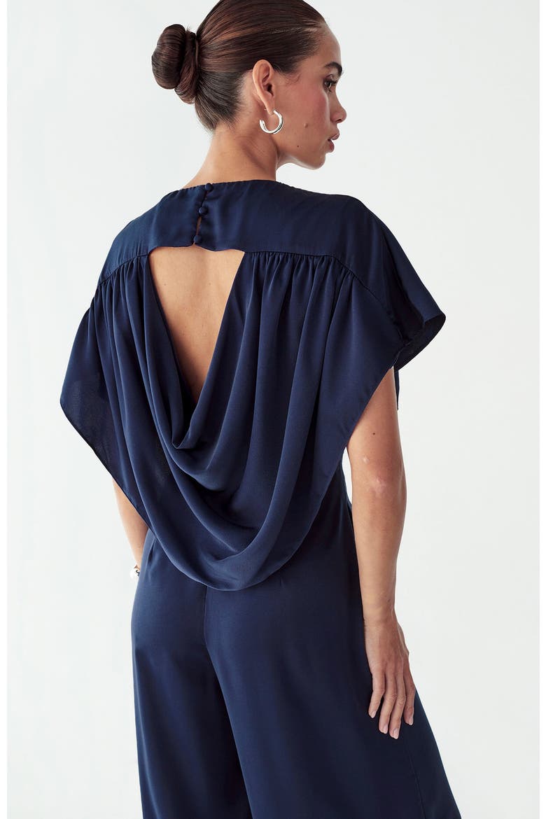 Lorella Jumpsuit, Alternate, color, Navy Blue