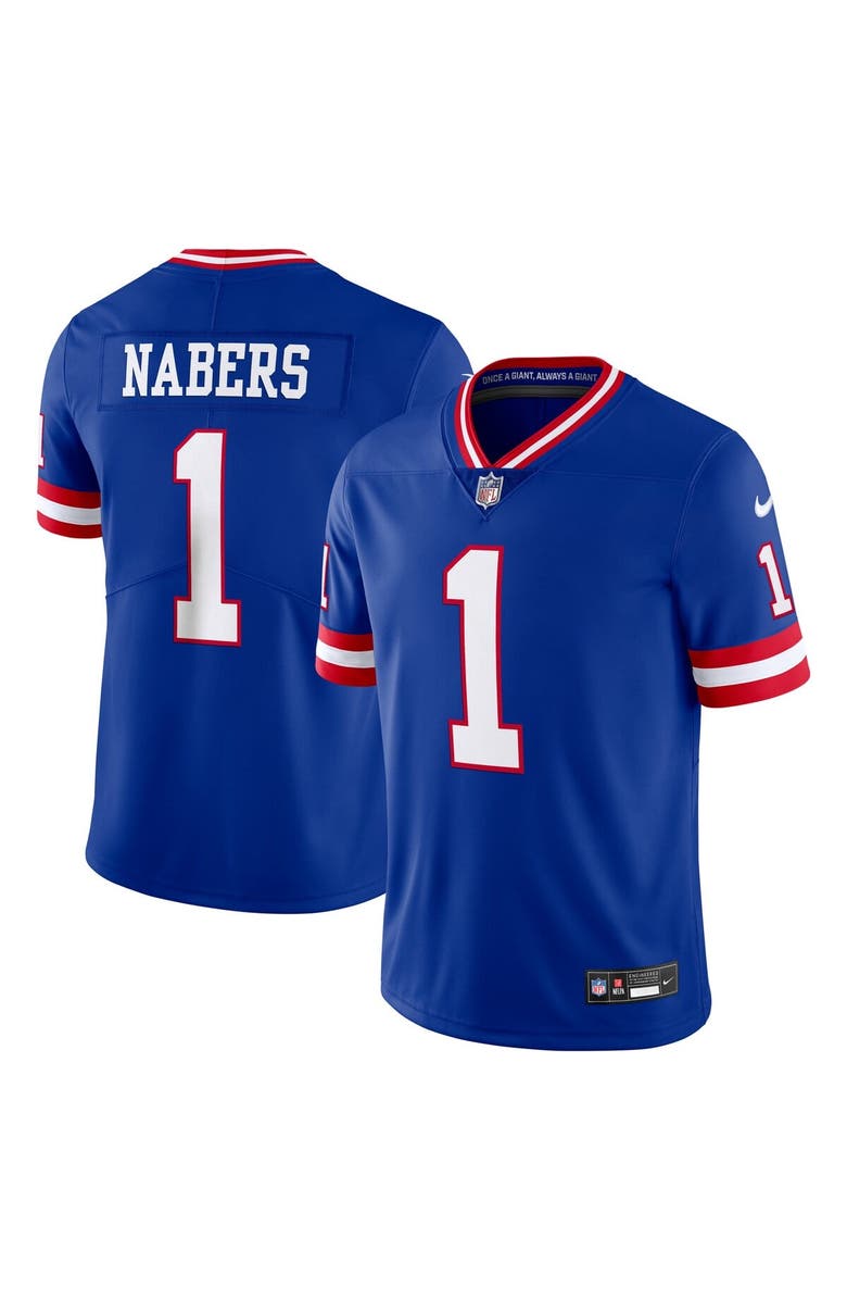 Nike Men
s Nike Malik Nabers Royal New York Giants Alternate 2 Legacy Vapor Untouchable Limited Jersey, Main, color, Royal