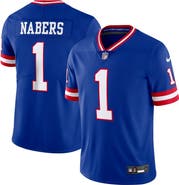 Nike Men's Nike Malik Nabers Royal New York Giants Alternate 2 Legacy Vapor Untouchable Limited Jersey