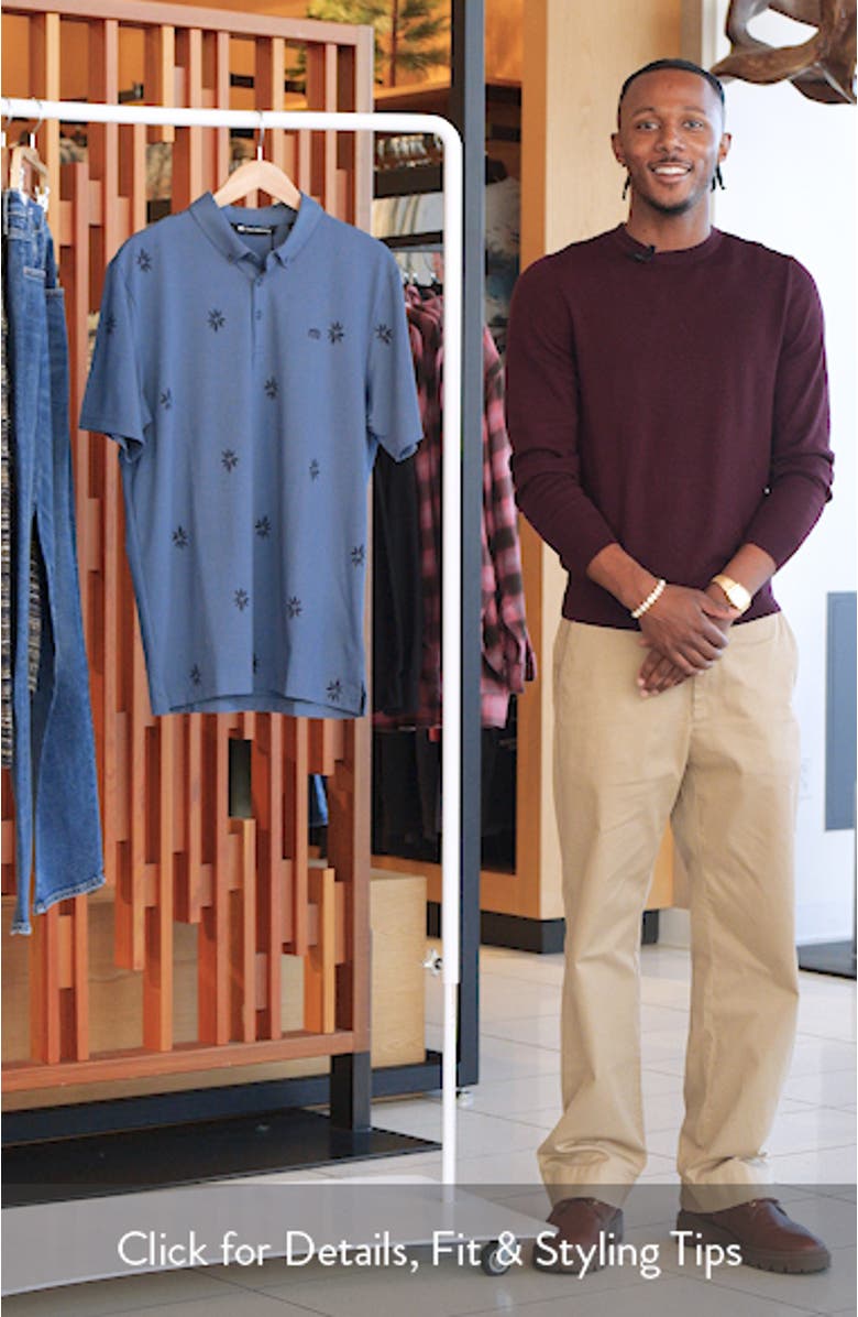 Rome Around Floral Button Down Polo, sales video thumbnail