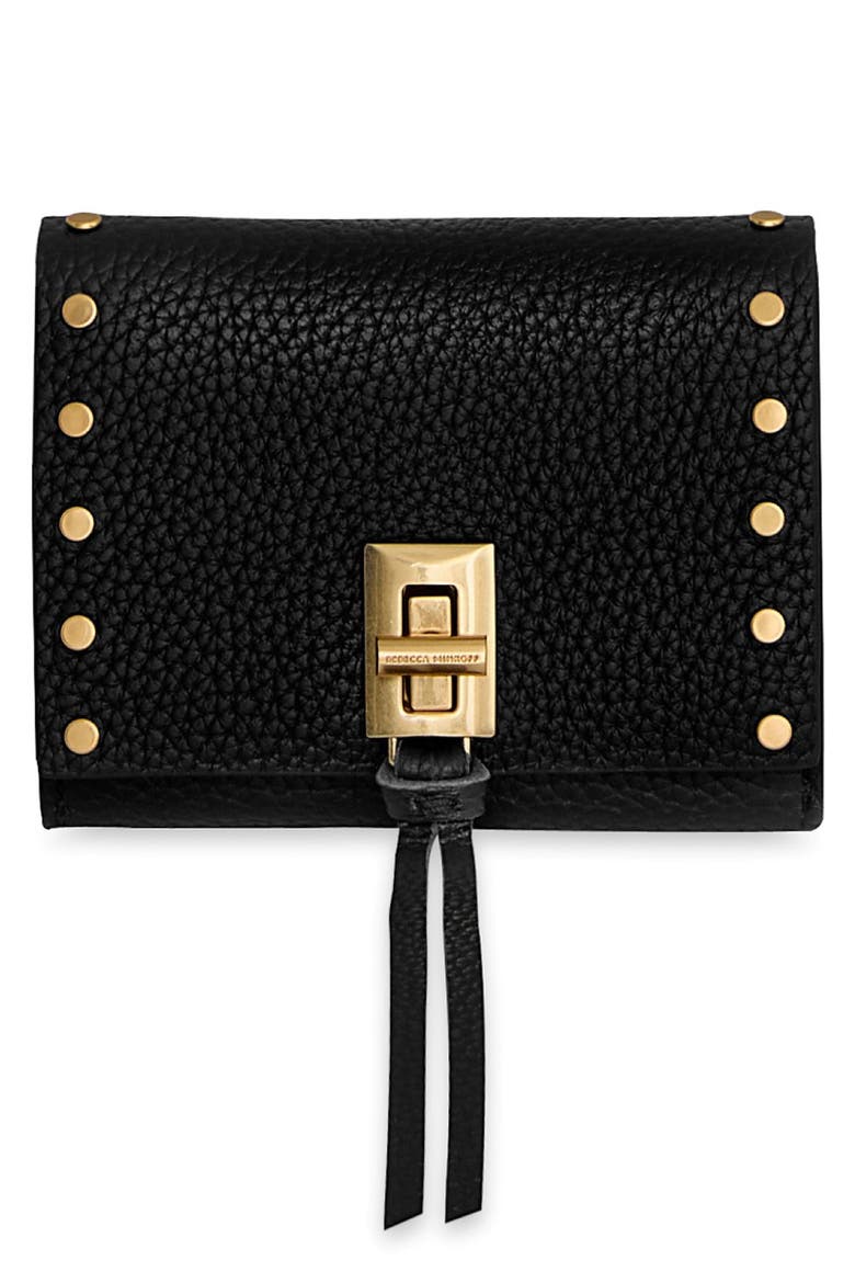 Darren Metro Leather Wallet, Main, color, BLACK