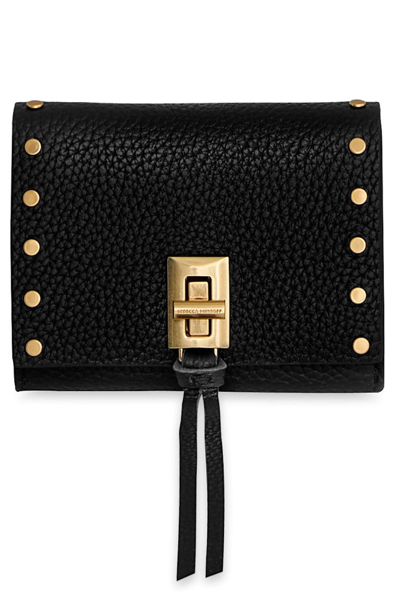 Rebecca Minkoff Darren Metro Leather Wallet, Main, color, Black