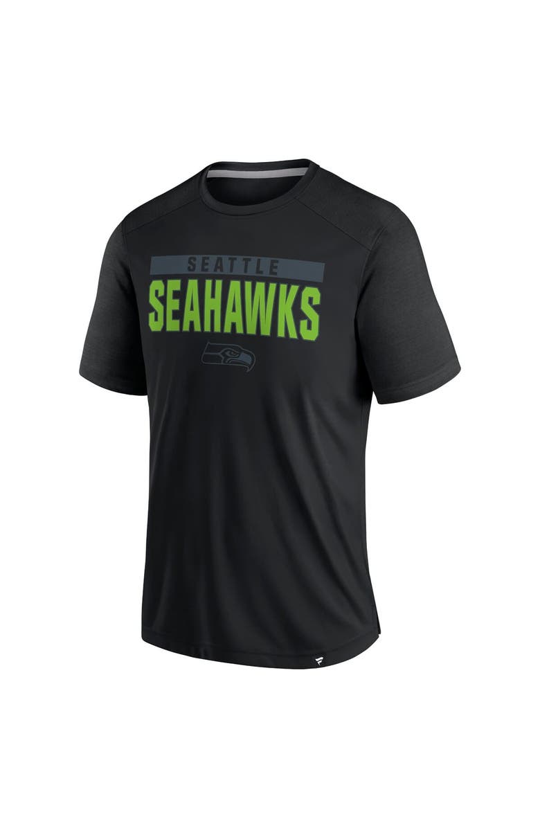 FANATICS Men's Fanatics Black Seattle Seahawks Defender Blackout T-Shirt, Alternate, color,