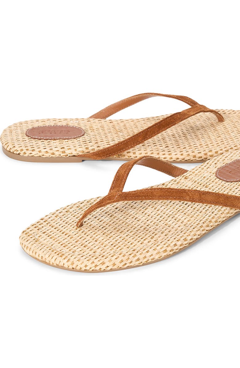 STAUD Freja Thong Slide Sandal, Alternate, color, Tabac