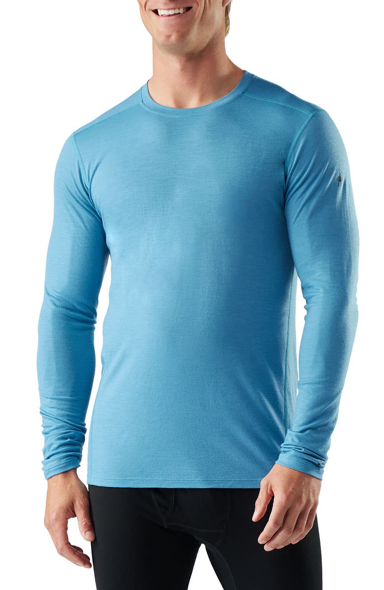 Smartwool Classic All-Season Merino Wool Blend Long Sleeve T-Shirt, Main, color, Mineral Blue