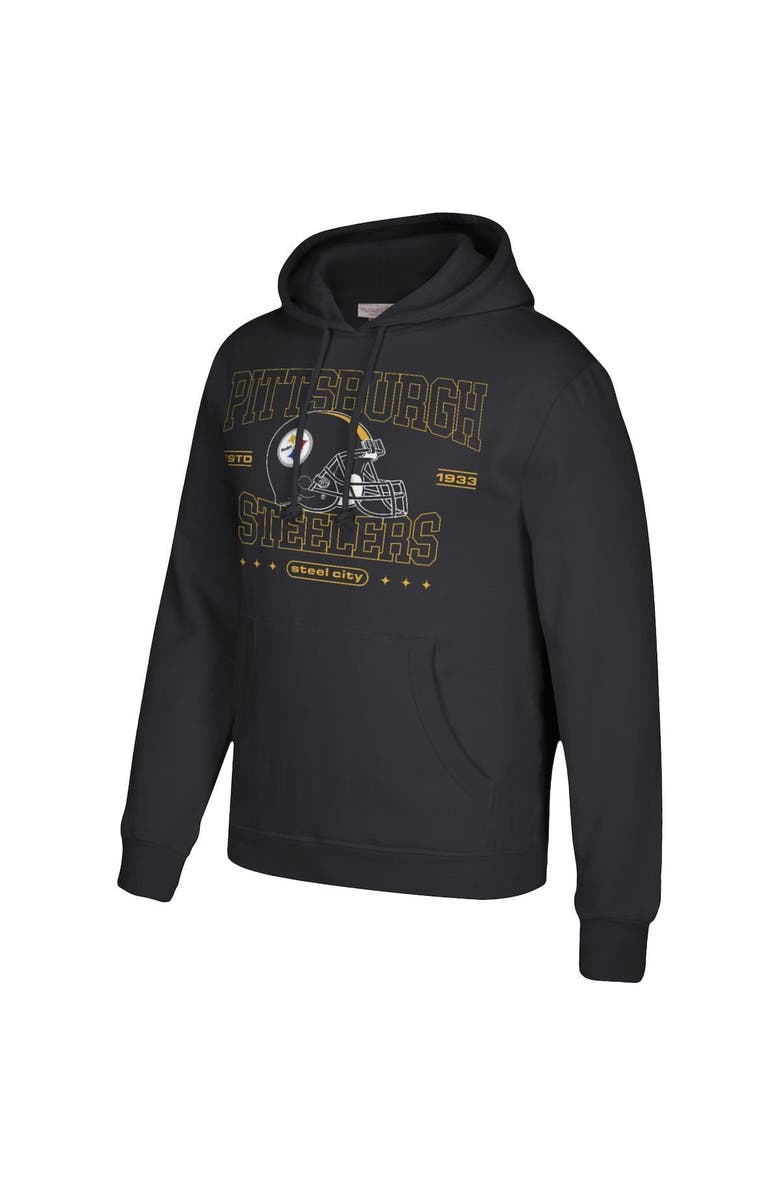 Mitchell & Ness Men's Mitchell & Ness Black Pittsburgh Steelers Classic Helmet Pullover Hoodie, Alternate, color, 